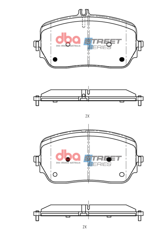 Picture of DBA 19-22 Mercedes-Benz GLE450 Street Series Front Brake Pads