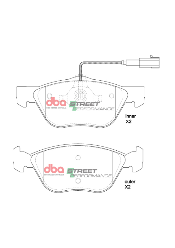 Picture of DBA 2014 Tesla S SP Performance Front Brake Pads