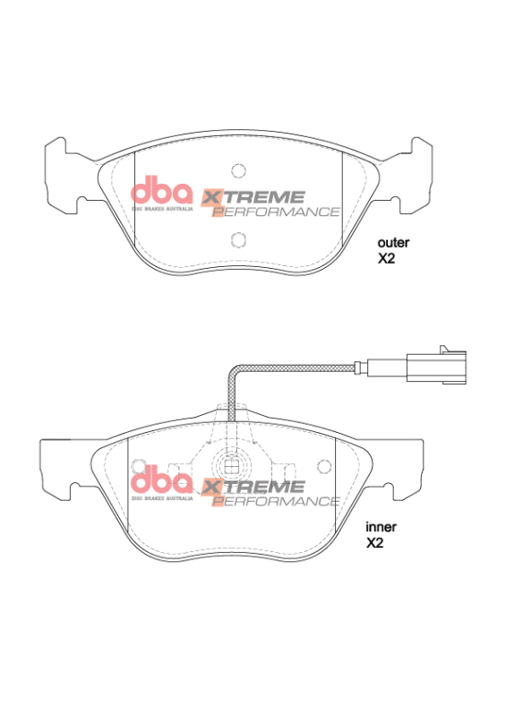 Picture of DBA 2014 Tesla S XP Performance Front Brake Pads