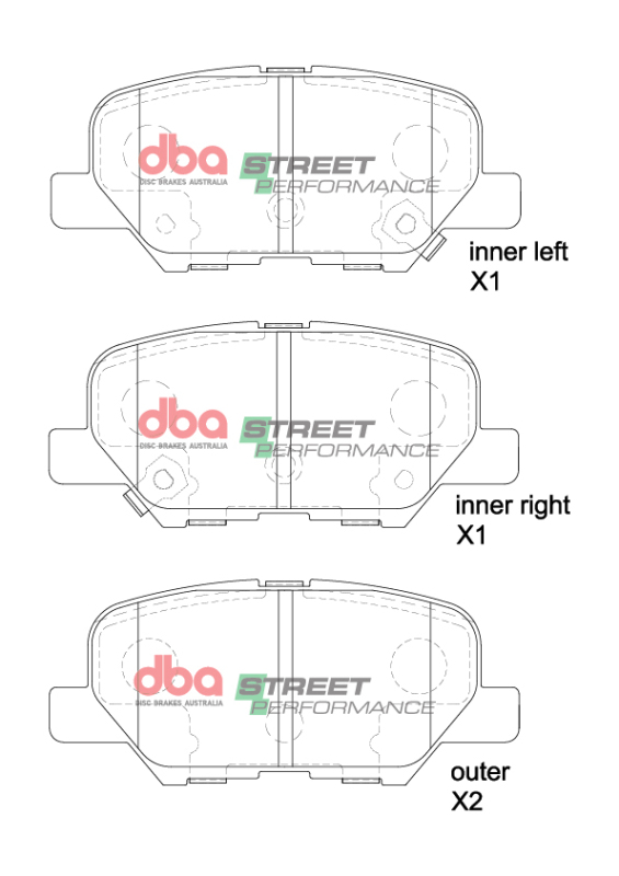 Picture of DBA 14-17 Mazda 3 SP Performance Rear Brake Pads