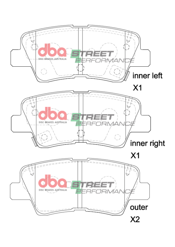 Picture of DBA 13-16 Hyundai Elantra GT SP Performance Rear Brake Pads