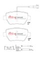 Picture of DBA 15-16 Maserati Quattroporte (w/360mm Front Rotor) XP Performance Rear Brake Pads