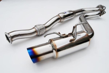 Picture of Invidia 08+ WRX Hatch 76mm REGULAR Titanium Tip Cat-back Exhaust