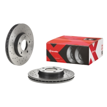 Picture of Brembo OE 04-13 Mazda 3/09-13 3 Sport Drilled Xtra Brake Disc - Front