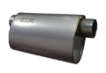 Picture of Kooks 3in Oval Offset/Offset (Same Side) Muffler 14in Long Body Stainless Steel