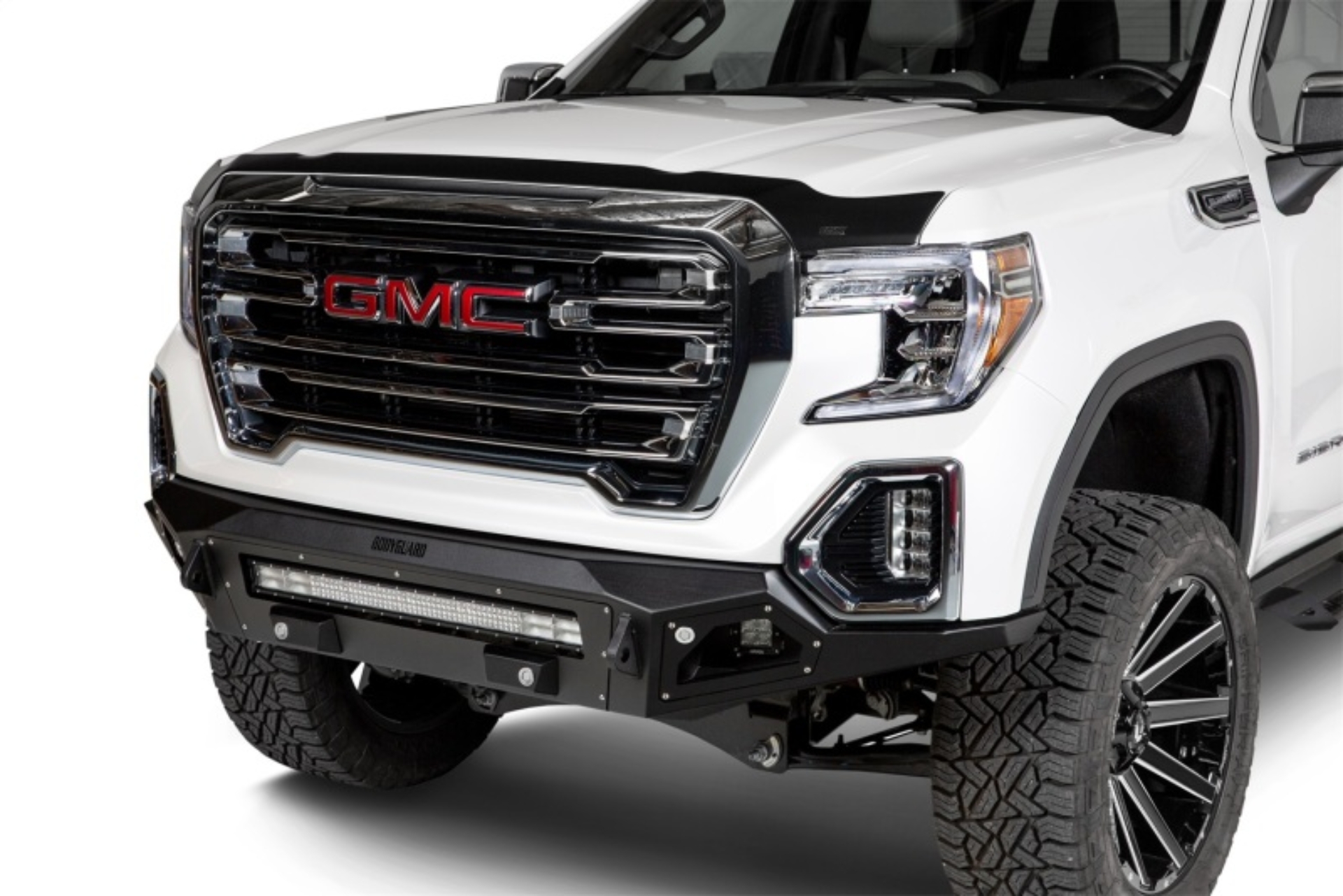 Picture of Husky Liners 15-19 GMC Sierra 2500/3500HD (Excl Induction Sys Hood) Aeroskin Low Profile - Matte Blk
