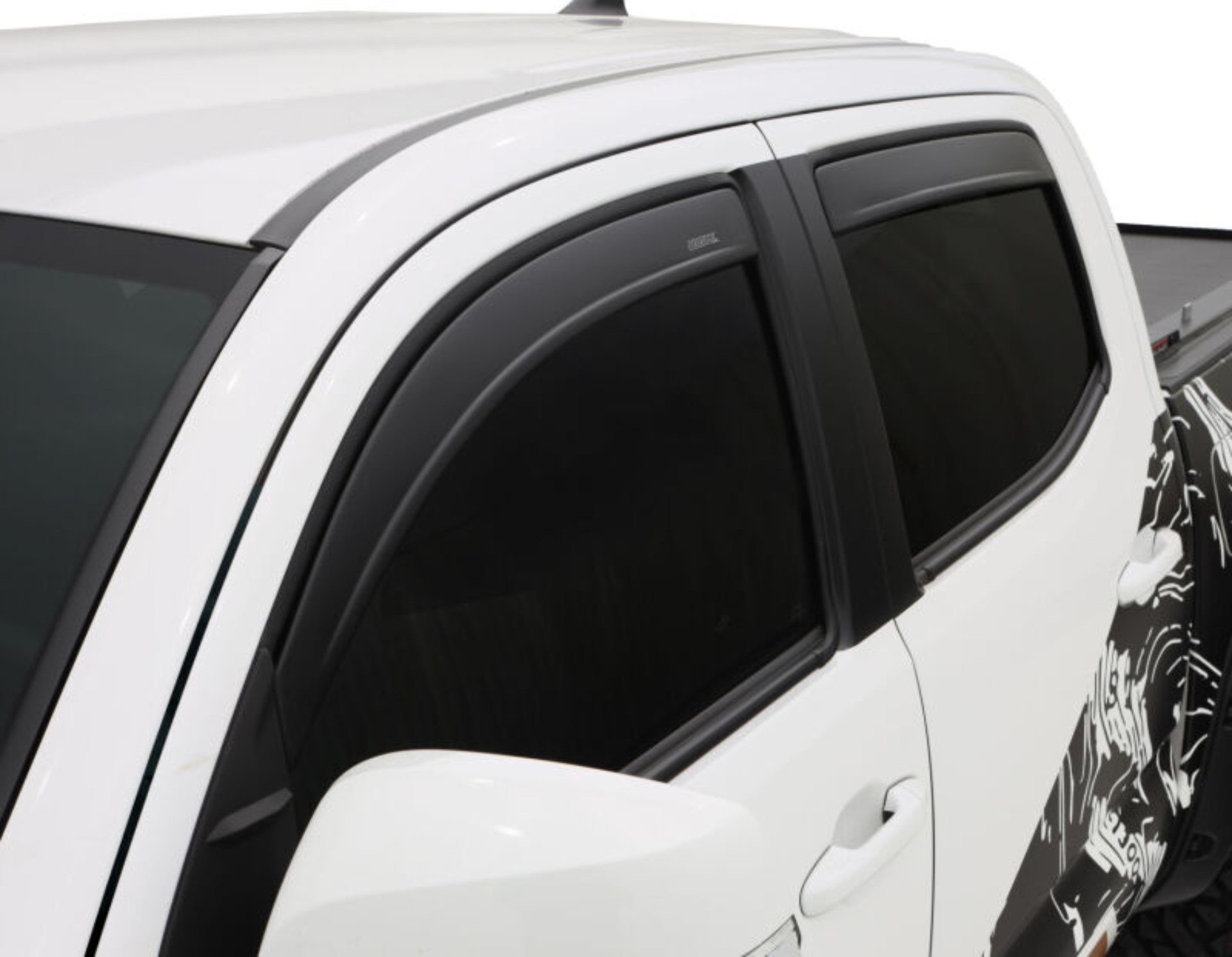 Picture of Husky Liners 05-15 Toyota Tacoma CC/DC Ventvisor Low Profile 4pc - Matte Black