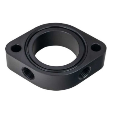 Picture of Moroso SBC/BBC Intake Brodix HV Series Thermostat Spacer - Black Anodized
