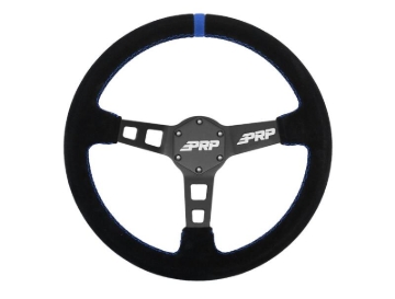 Picture of PRP Deep Dish Suede Steering Wheel - Blue