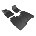 Picture of 3D MAXpider 2024+ Chevrolet Silverado EV Crew Cab Kagu 1st & 2nd Row Floormats - Black