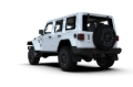 Picture of Rally Armor 2018+ Jeep Wrangler Rubicon JL Black UR Mud Flap w/ Red Logo