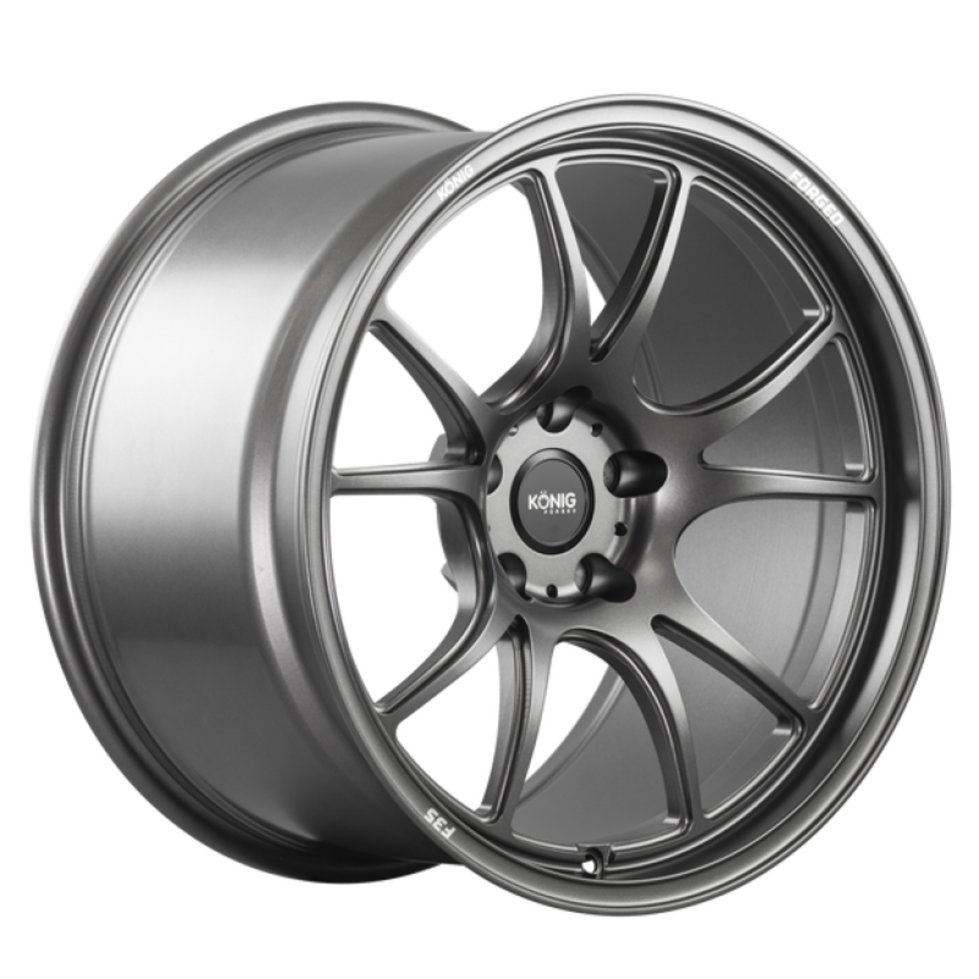 Picture of Konig Forged F3S 19X12 5X130 ET65 Satin Charcoal Knurled Bead