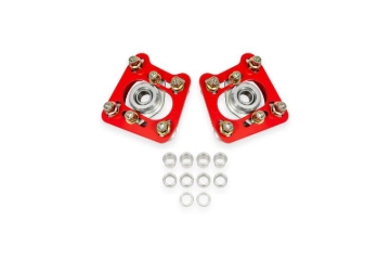 Picture of BMR 94-04 Ford Mustang Steel Caster Camber Plates - Red