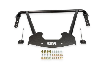 Picture of BMR 64-67 GM A-Body Bolt-On Front Reinforcement Chassis Brace - Black Hammertone