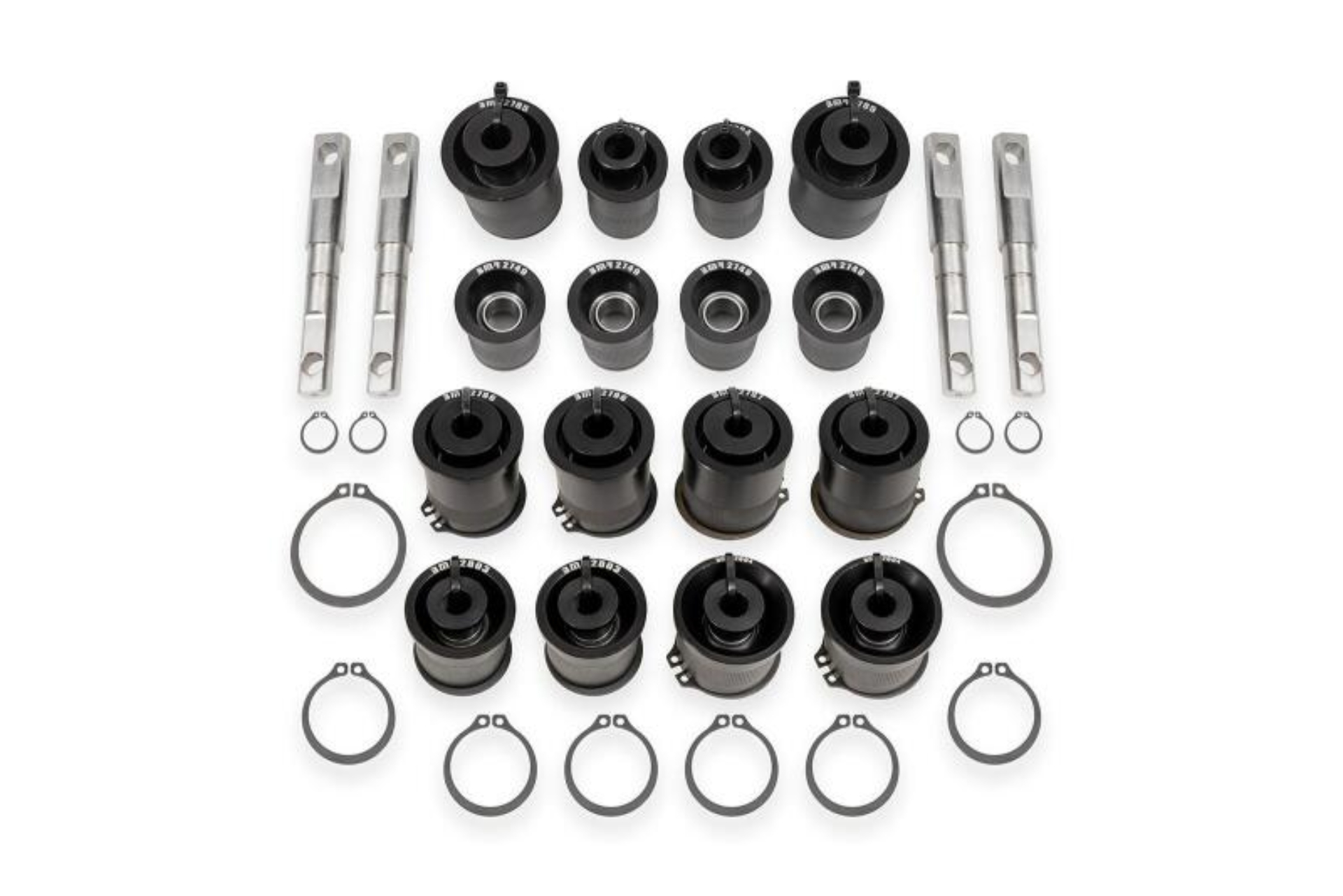 Picture of BMR 97-04 Chevrolet Corvette C5 / 05-13 Corvette C6 Front & Rear Control Arms Bearing Kit - Black