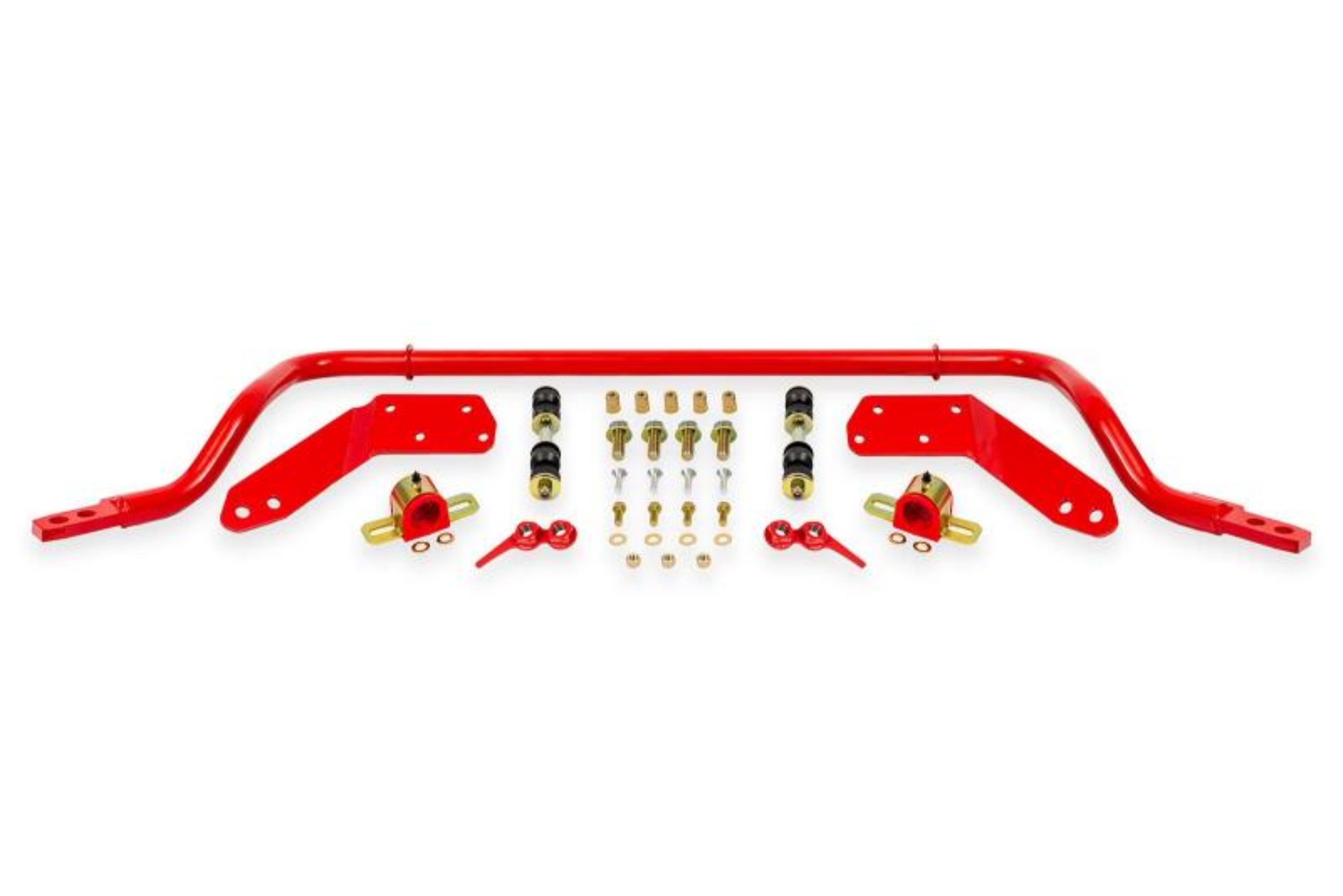Picture of BMR 78-87 G-Body Front Sway Bar Kit - 1.25in Hollow - 2-Hole Adjustable - Red