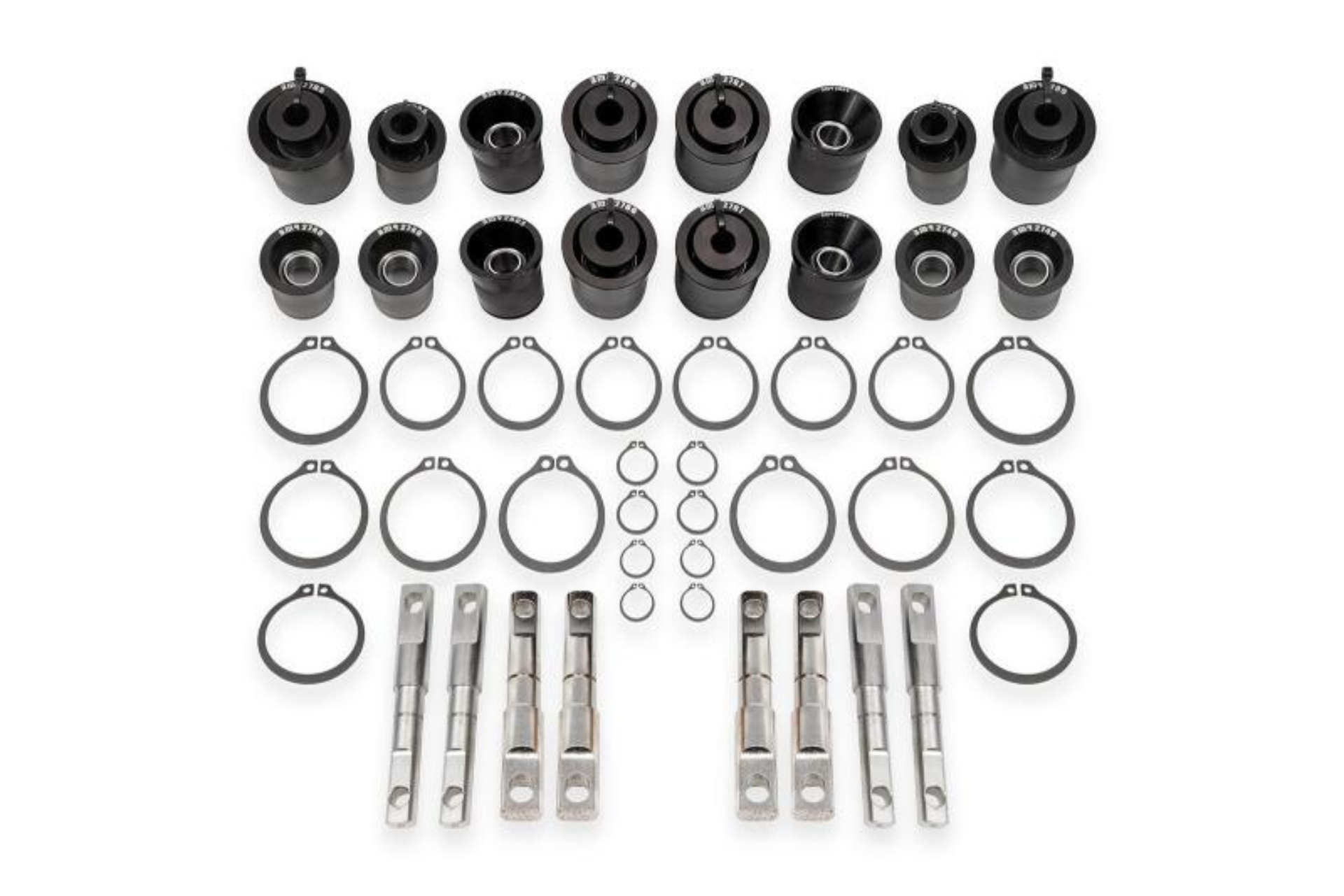 Picture of BMR 06-13 Chevrolet Corvette (C6) Z06/ZR1 Front & Rear Control Arm Bearing Kit - Black Anodized