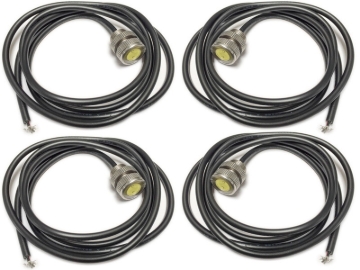 Picture of Artec Industries (4-Pack) - Led Bolt Light - 3 Watt Cool White Stainless Steel 11Mm Silver