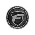 Picture of Forgestar Chrome base Carbon Fiber Lens 2.45in O-Ring Cap Flat