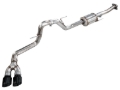 Picture of AWE 21-25 Ford F150 (14th Gen Reg Cab) Cat-Back Exhaust - 4.5in Dual Side Exit Diamond Black Tips