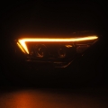 Picture of AlphaRex 23-24 Toyota Tacoma LUXX-Series LED Proj Headlights Alpha Blk w/Actv Light & Seq. Sig + DRL