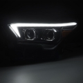 Picture of AlphaRex 23-24 Toyota Tacoma LUXX-Series LED Proj Headlights Blk w/Actv Light & Seq. Sig + DRL
