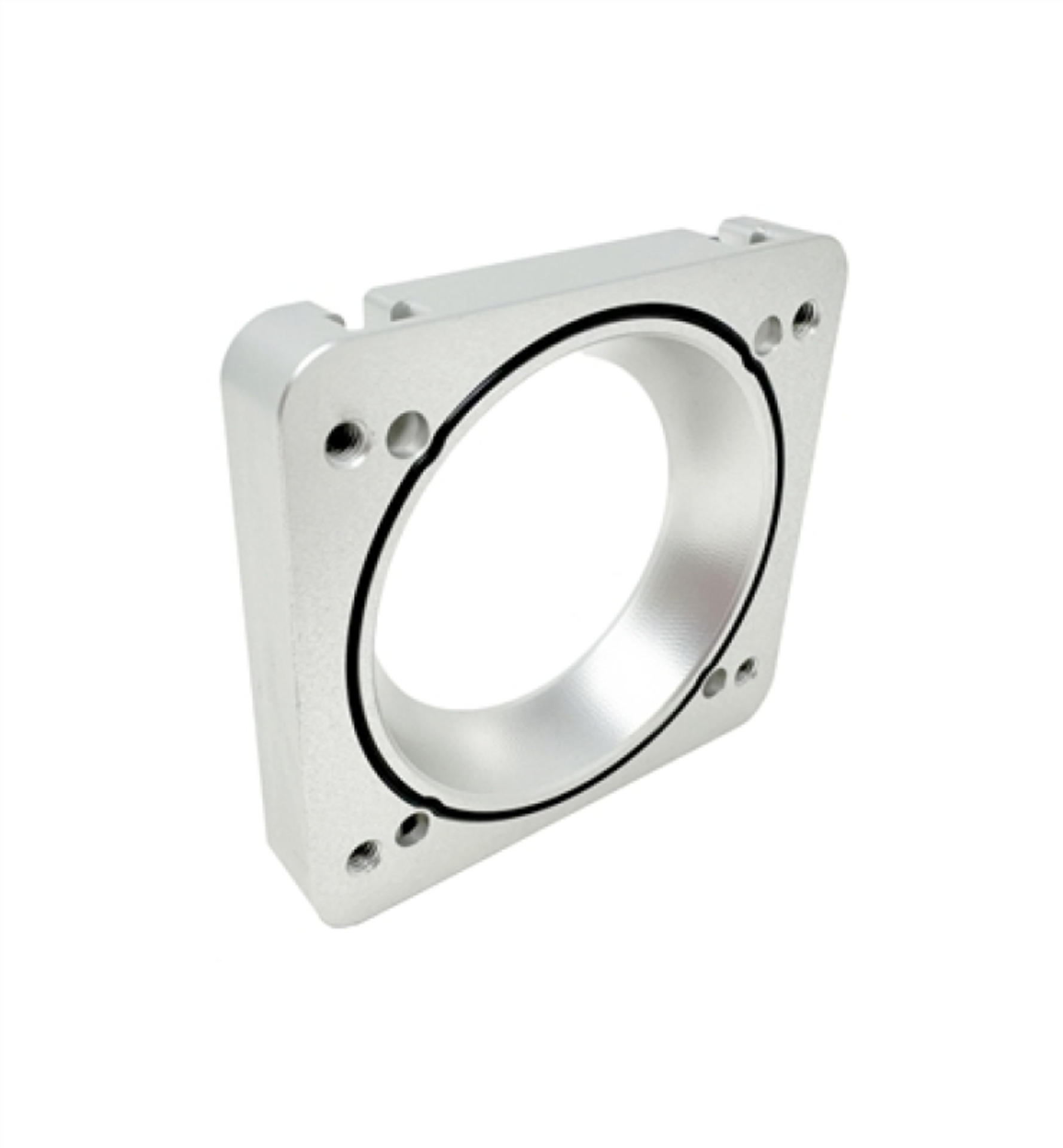 Picture of Torque Solution 06-21 Subaru STI / 08-14 Subaru WRX Big Bore 76mm Throttle Body Adapter - Silver