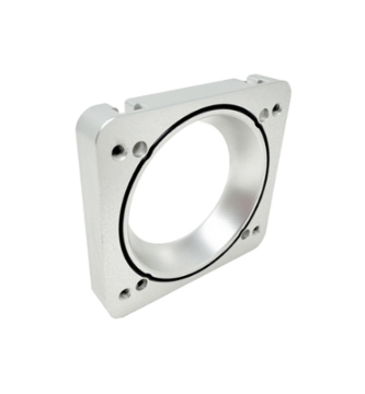 Picture of Torque Solution 06-21 Subaru STI / 08-14 Subaru WRX Big Bore 76mm Throttle Body Adapter - Silver