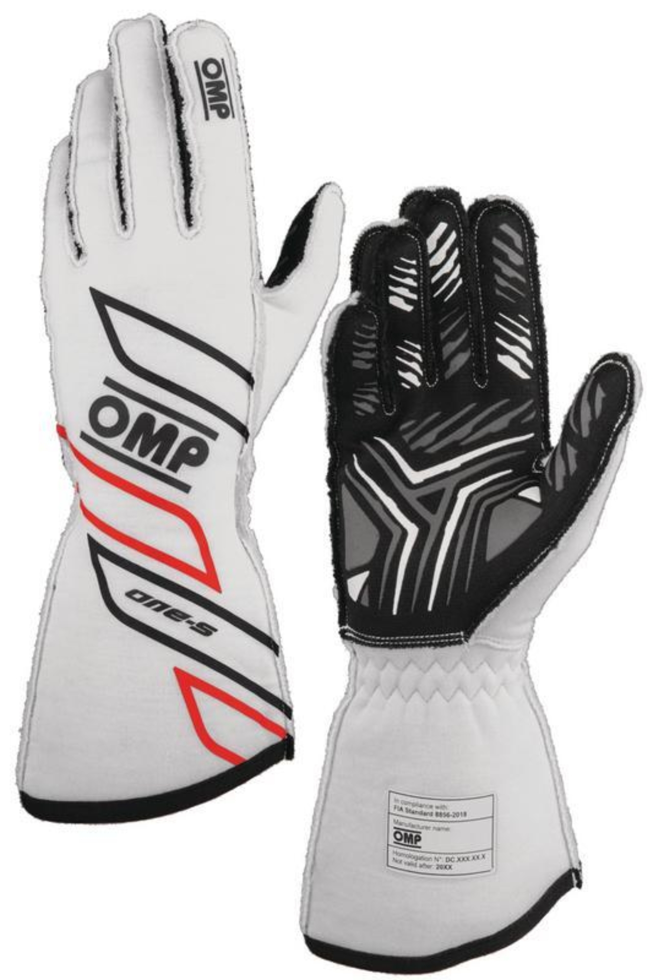 Picture of OMP One-S Gloves Black - Size M (Fia 8556-2018)