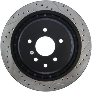 Picture of Sport Drilled & Slotted Brake Rotor; Rear Left