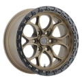 Picture of Weld Ledge 6 18x9 / 6x135 / ET 00 / BS 5.00 - Satin Bronze w/ Satin Black Ring