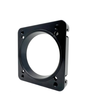 Picture of Torque Solution 06-21 Subaru STI EJ Big Bore Manifold Big Bore 76mm Throttle Body Adapter - Black