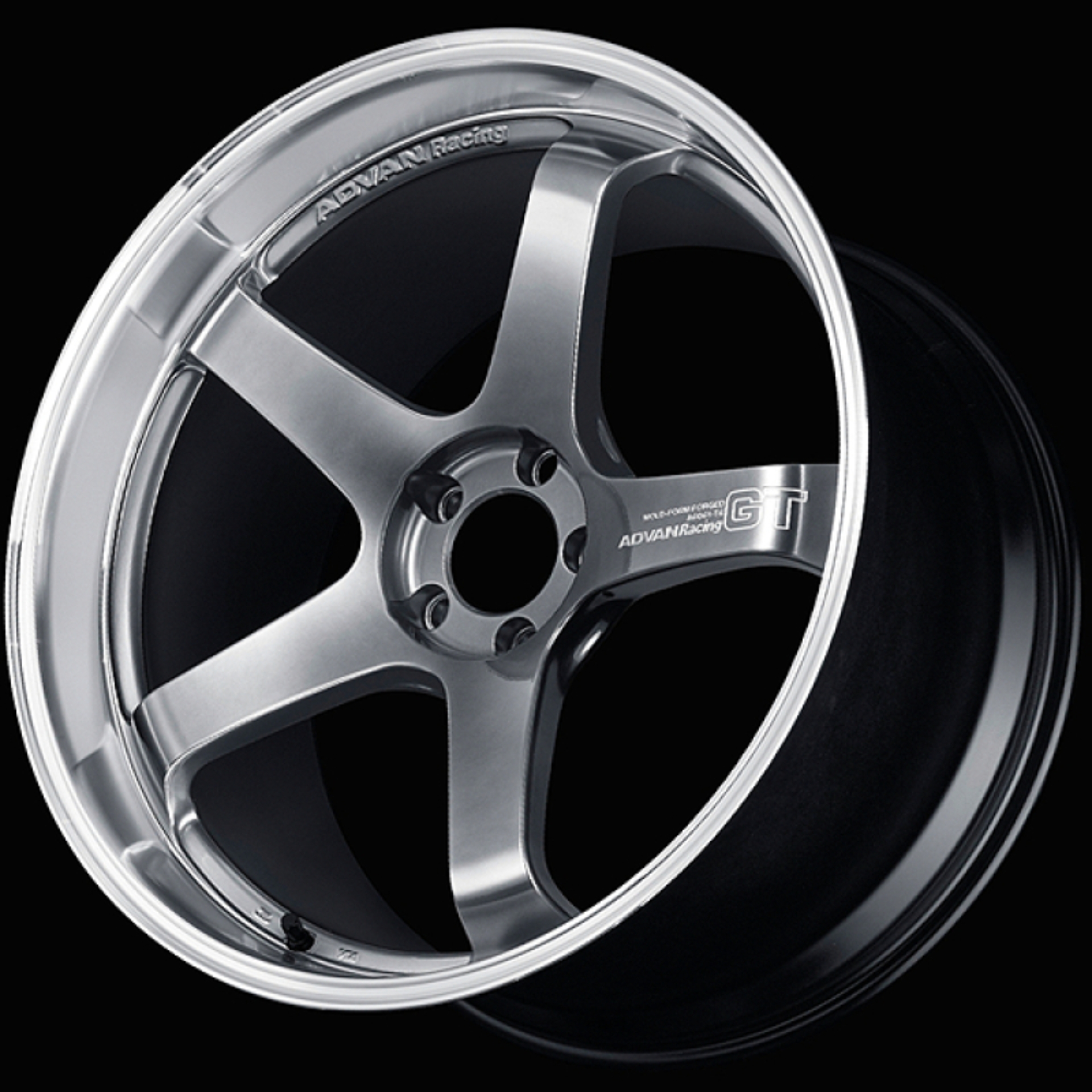 Picture of Advan GT Premium Version 19x8.5 +47 5x120 Machining and Hyper Platinum Black Wheel