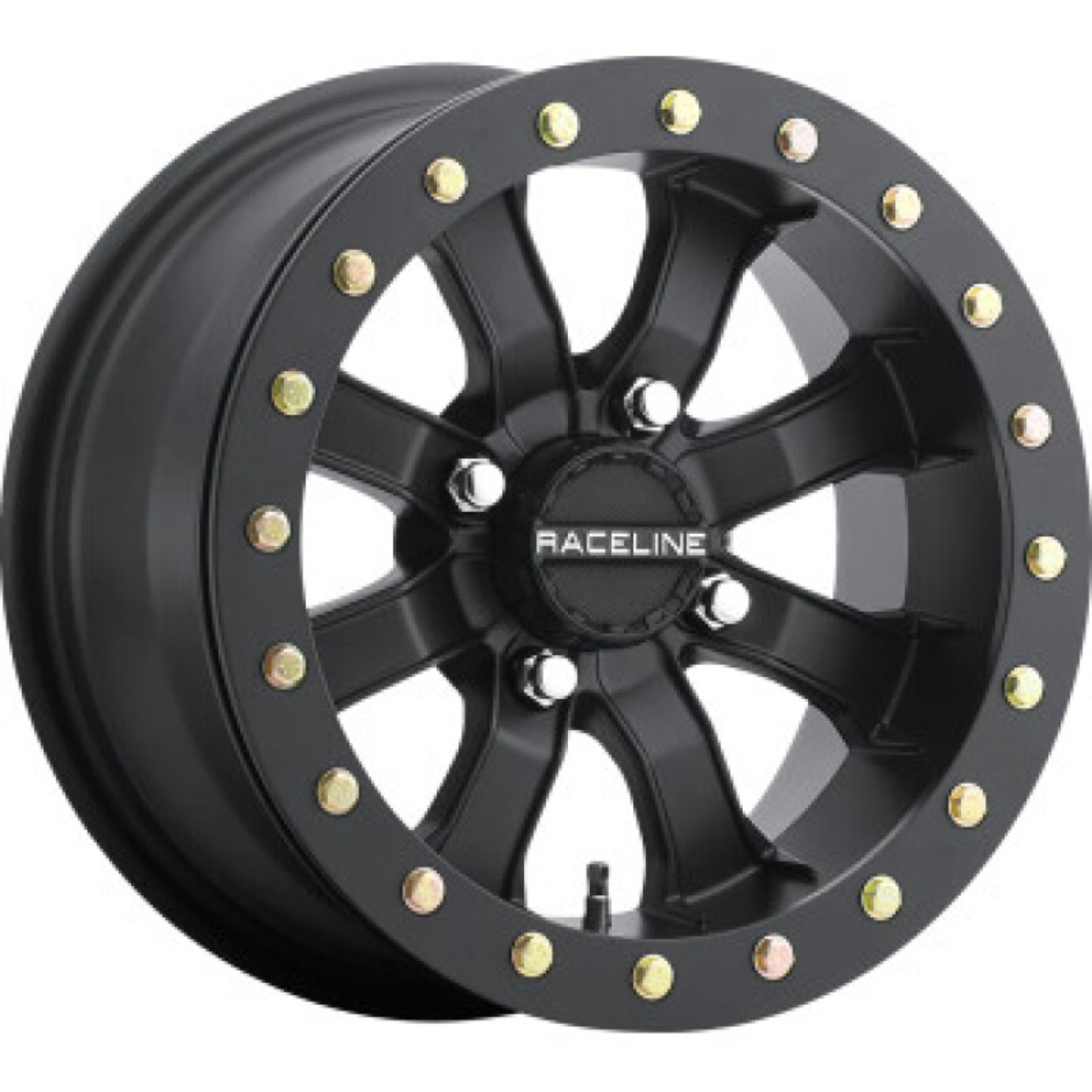 Picture of Raceline A71B Mamba 14x10in / 4x137 BP / 5+5 0mm Offset / 110.18mm Bore - Satin Black Beadlock Wheel