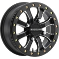 Picture of Raceline A71MB Mamba 14x6in/4x156 BP/5+1 40mm Offset/132.5mm Bore - Black & Machined Beadlock Wheel