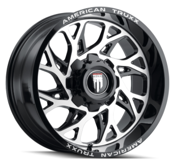 Picture of American Truxx AT1913 Destiny 24x14 / 8x170 BP / -76mm Offset / 125.2mm Hub Gloss Black Milled Wheel