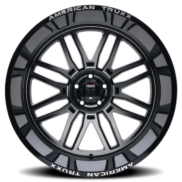 Picture of American Truxx AT1915 Restless 24x14 / 8x170 BP / -76mm Offset / 125.2mm Hub Gloss Blk Mill Wheel