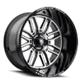 Picture of American Truxx AT1915 Restless 24x14 / 6x135 BP / -76mm Offset / 87.1mm Hub Gloss Black Milled Wheel
