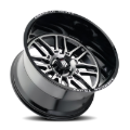 Picture of American Truxx AT1915 Restless 24x14 / 6x139.7 BP / -76mm Offset / 106mm Hub Gloss Blk Mach Wheel