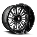 Picture of American Truxx AT1916 Butcher 24x14 / 6x139.7 BP / -76mm Offset / 106mm Hub Gloss Black Milled Wheel