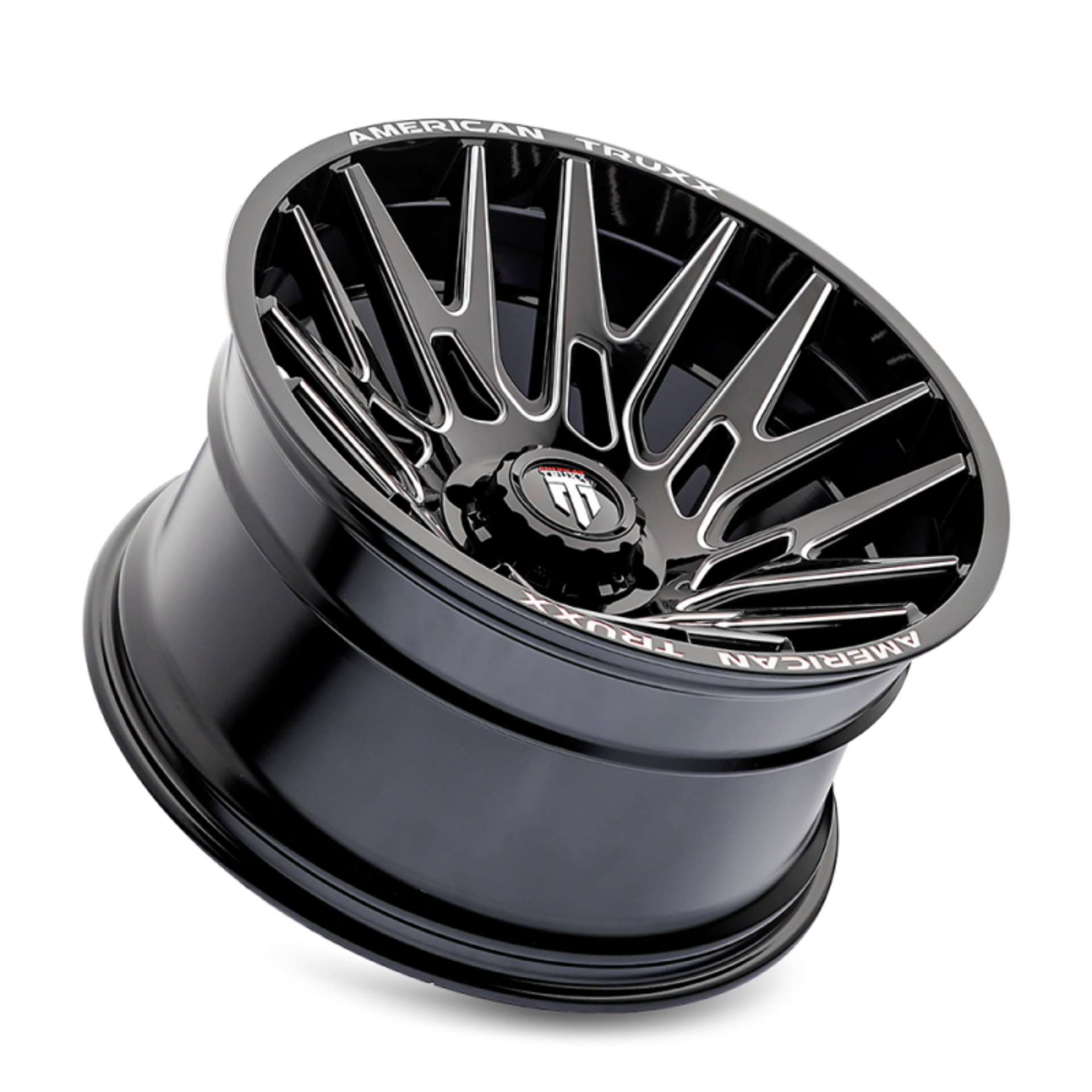 Picture of American Truxx AT1919 Evolution 22x12 / 6x135 BP / -44mm Offset / 87.1mm Hub Gloss Blk Mill Wheel