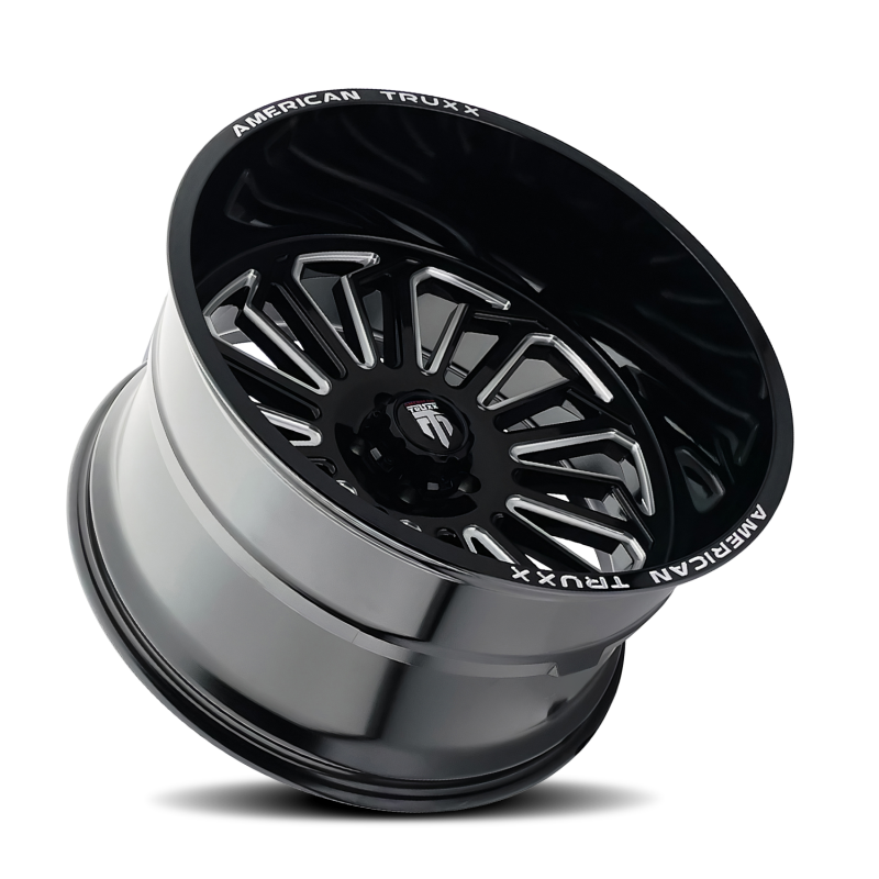 Picture of American Truxx AT1916 Butcher 20x12 / 6x135 BP / -25mm Offset / 87.1mm Hub Gloss Black Milled Wheel