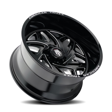Picture of American Truxx AT1914 Euphoria 20x10 / 5x127 BP / -19mm Offset / 78.1mm Hub Gloss Black Milled Wheel