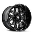 Picture of American Truxx AT1914 Euphoria 22x12 / 6x135 BP / -44mm Offset / 87.1mm Hub Gloss Black Milled Wheel