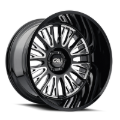 Picture of Cali Off-Road 9116 Vertex 22x12 / 8x170 BP / -44mm Offset / 125.2mm Hub Gloss Black Milled Wheel