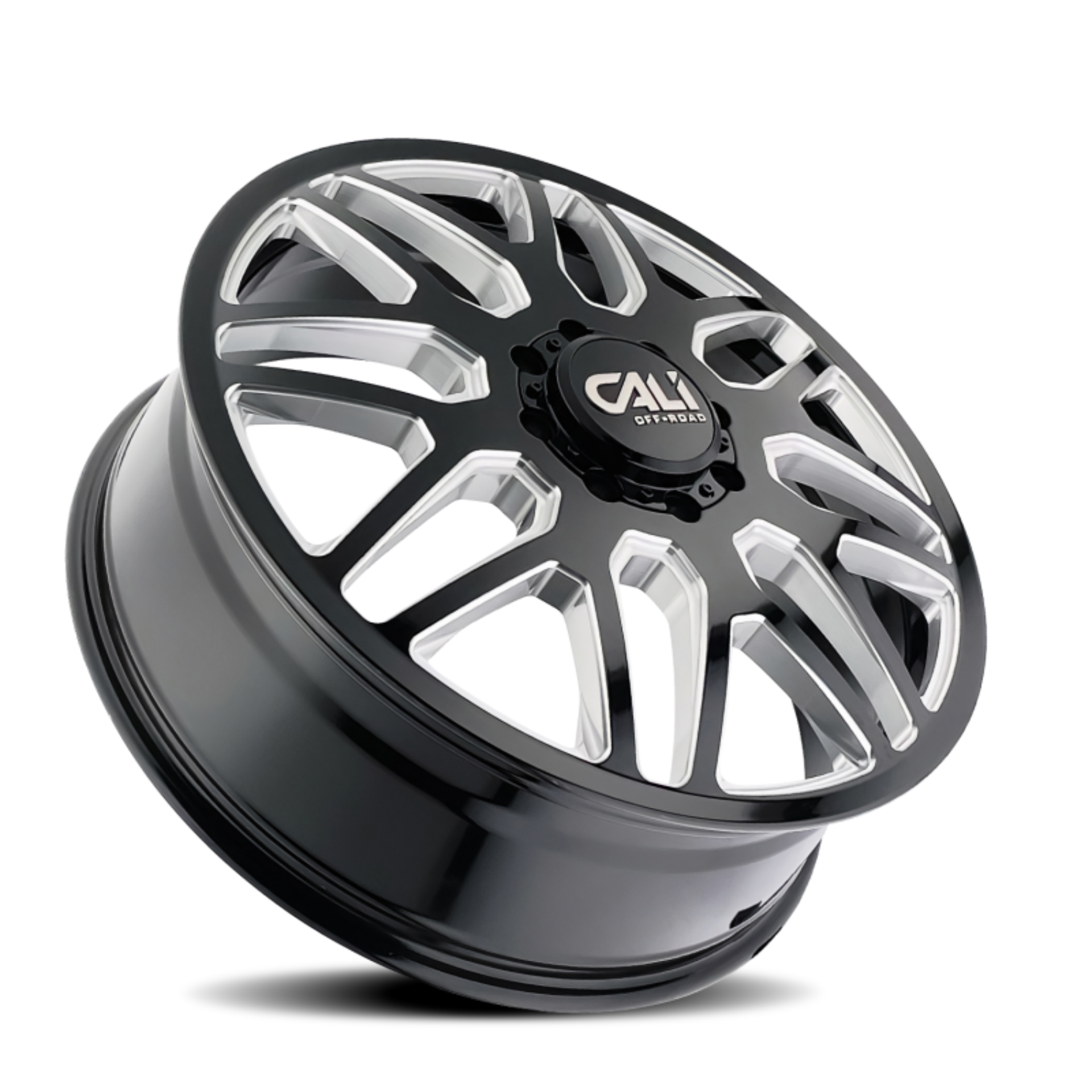Picture of Cali Off-Road 9115D Invader Dually 22x8.25 / 8x200 BP / 115mm Offset / 142mm Hub Gls Blk Mill Wheel
