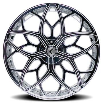 Picture of Kraze KR184 Ricochet 22x8.5 / 5x115/120 BP / 38mm Offset / 74.1mm Hub Chrome Wheel