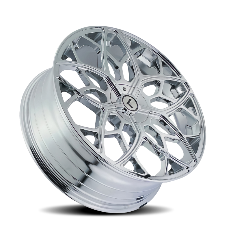 Picture of Kraze KR184 Ricochet 22x8.5 / 5x115/120 BP / 38mm Offset / 74.1mm Hub Chrome Wheel