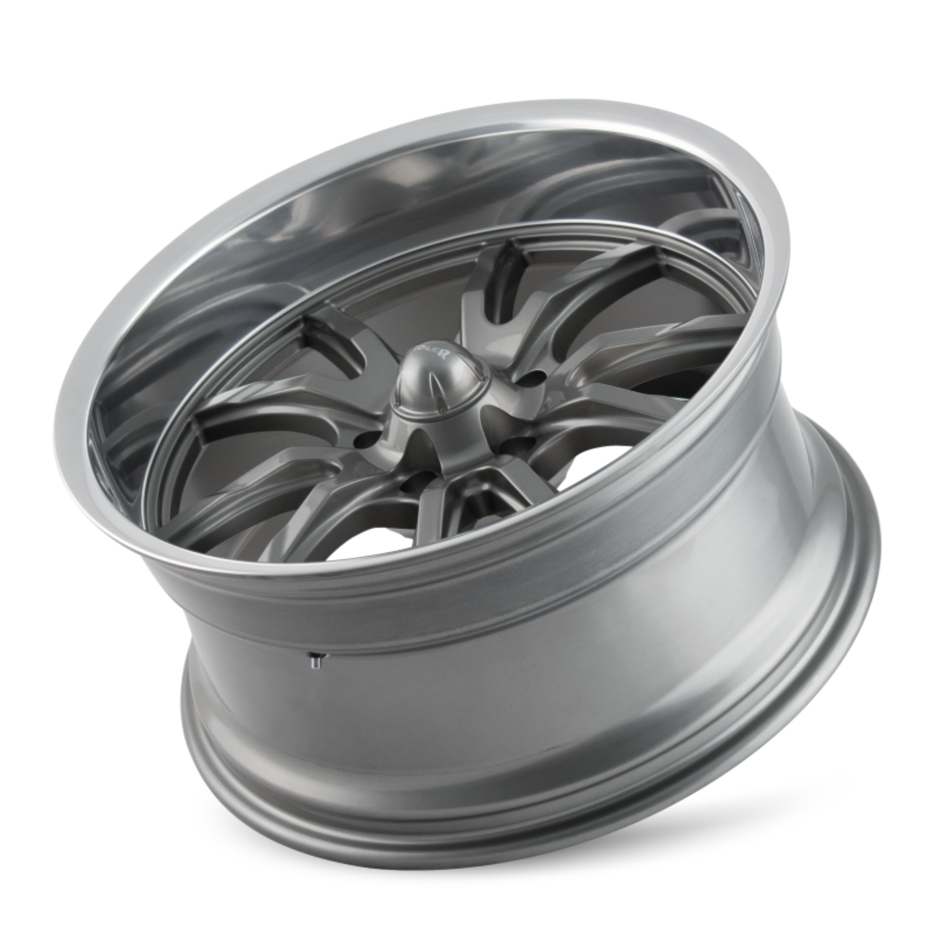Picture of Ridler 650 17x8 / 5x120.65 BP / 0mm Offset / 83.82mm Hub Gloss Grey Polished Wheel