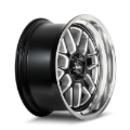 Picture of Ridler 611 17x7 / 5x114.3 BP / 0mm Offset / 83.82mm Hub Gls Blk/Mill w/ Diamond Cut Lip Wheel